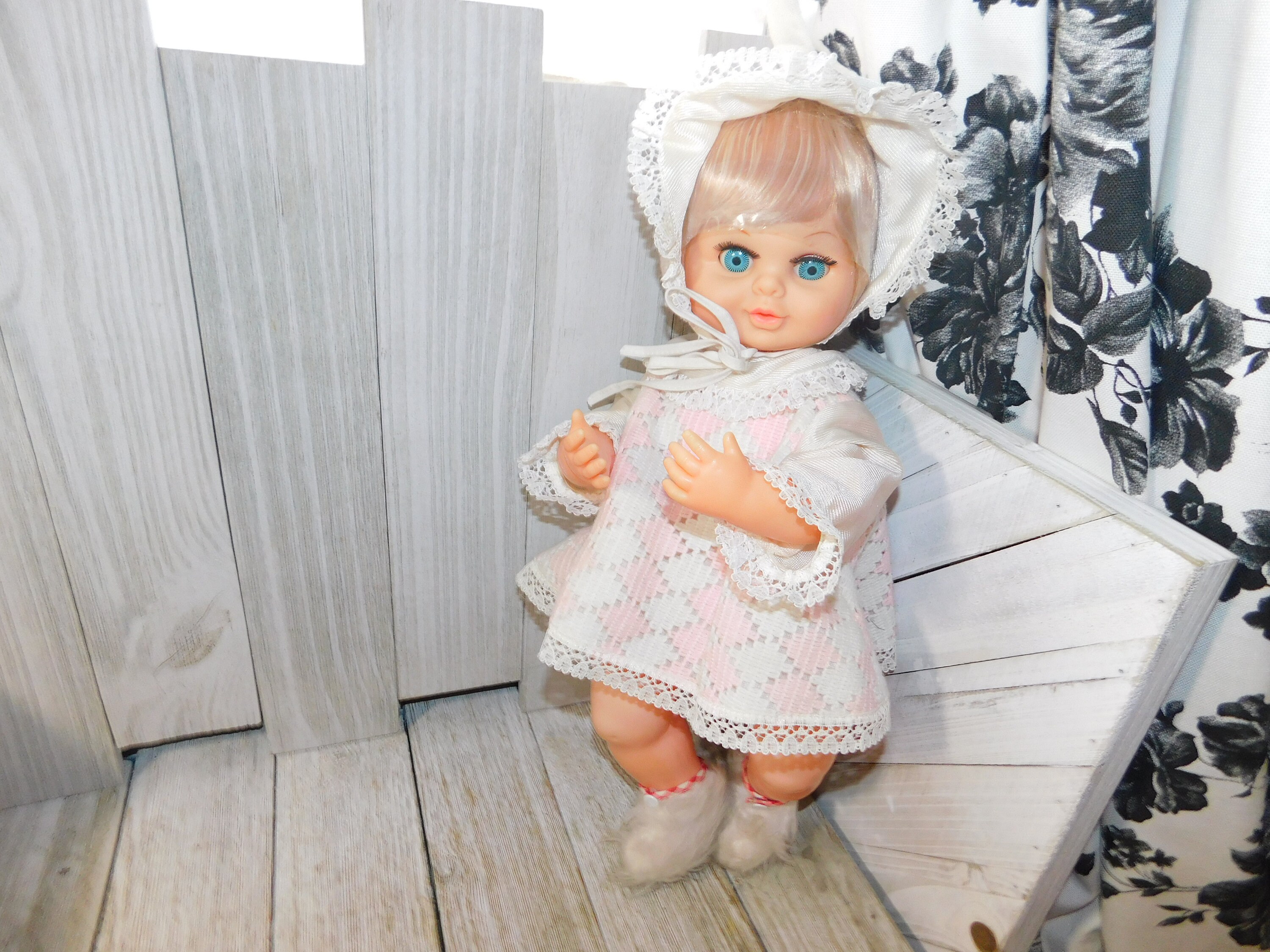 Vintage Rare Music Box Rocking Baby Doll Vintage Musical Etsy