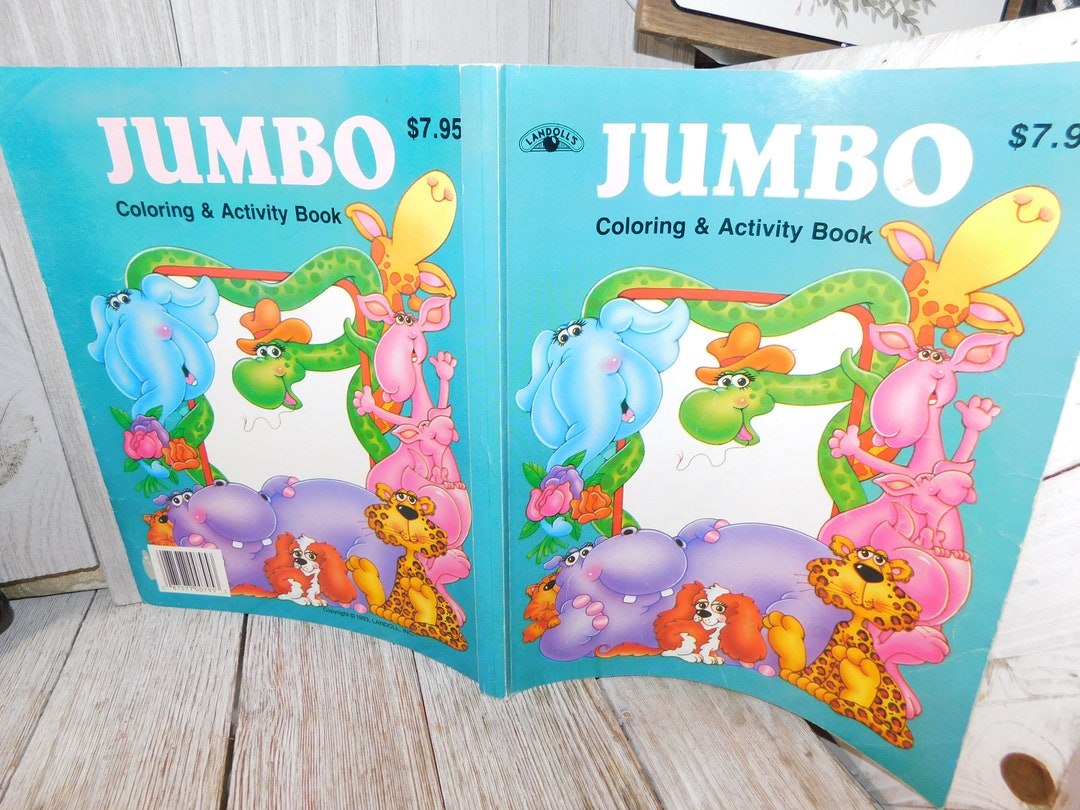 Vintage Jumbo Coloring Work Book 1993 Coloring and Activity - Etsy
