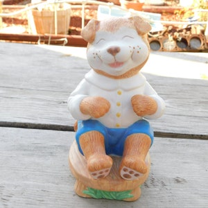 Dog Bank, Little Sweet Puppy Dog Bank, Vintage Coin Bank, Vintage Bank Child's Piggy Bank Memories Daysgonebytreasures **