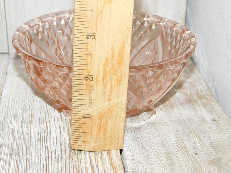 Vintage Pink Depression Glass Bowl Pretty Pink Small Bowl Etsy