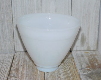 Vintage Light Shade Rounded Wide MILK GLASS UPRIGHT Lamp Shade Glass lamp Shade Vintage Lamp Shade Vintage Home Decor Daysgonebytreasures *