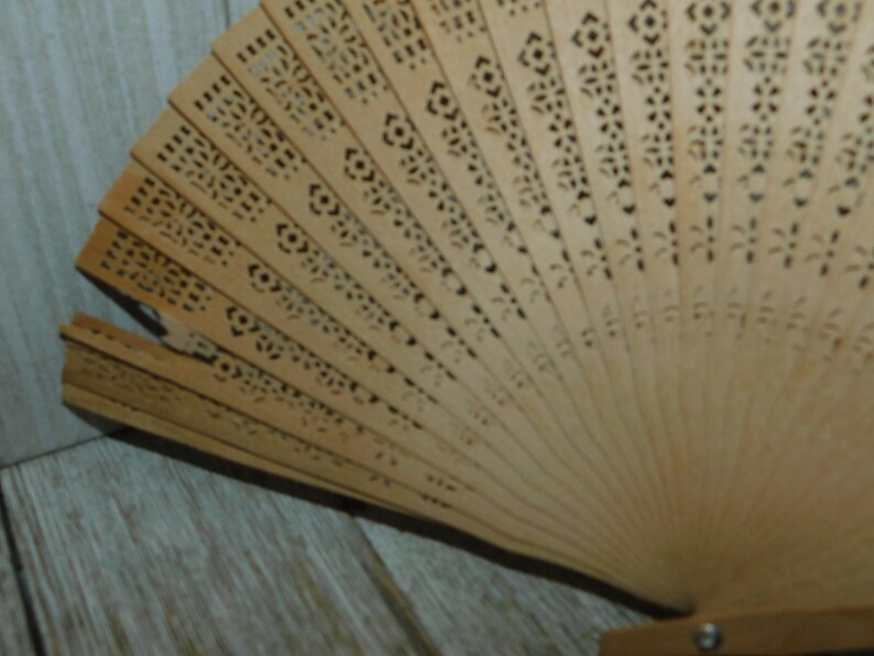 Vintage Hand Fan Plastic Hand Fan Vintage Home Decor Etsy