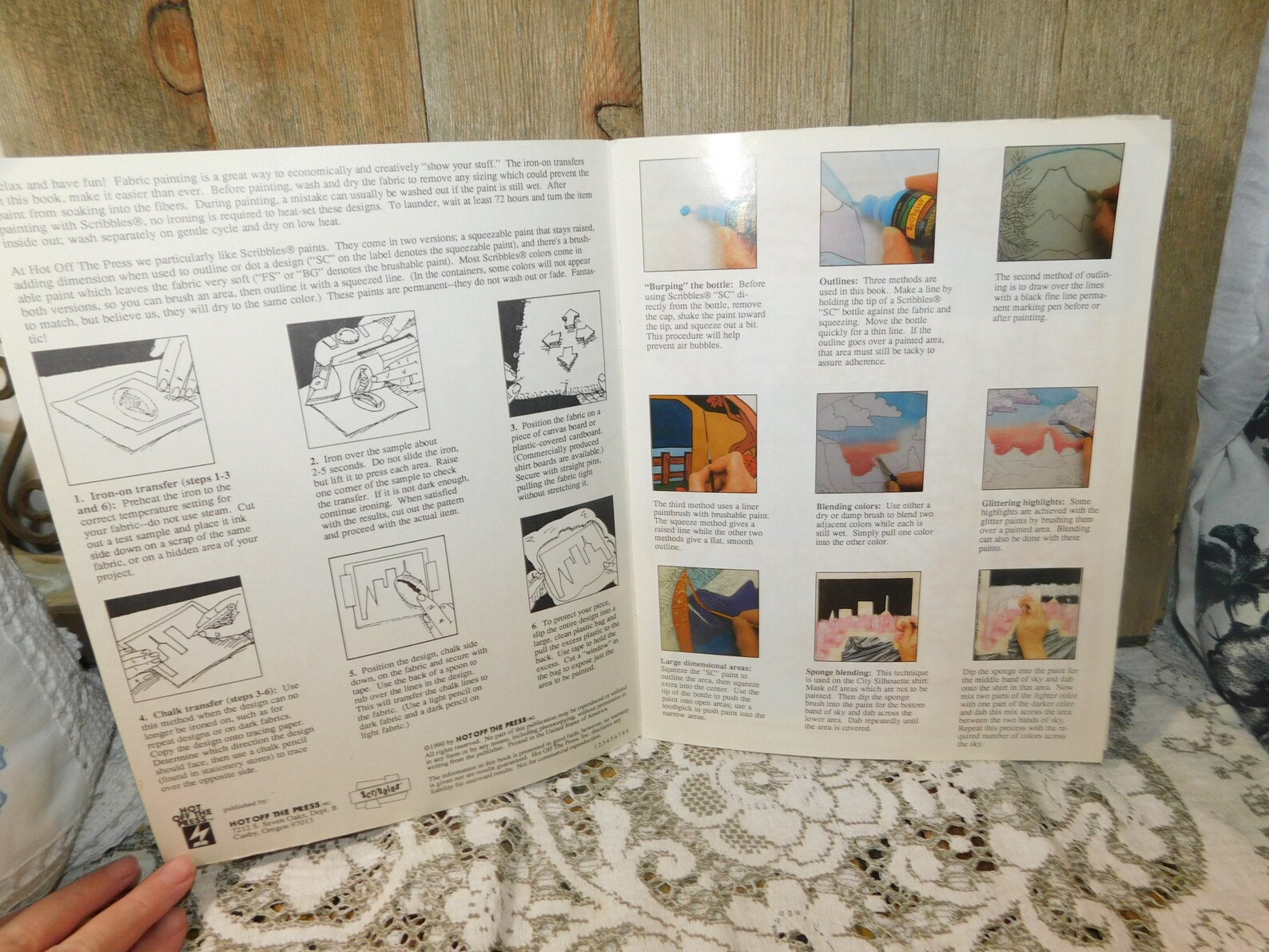 Iron on Transfer Book and Then Paint Them With Fabric Paint Etsy