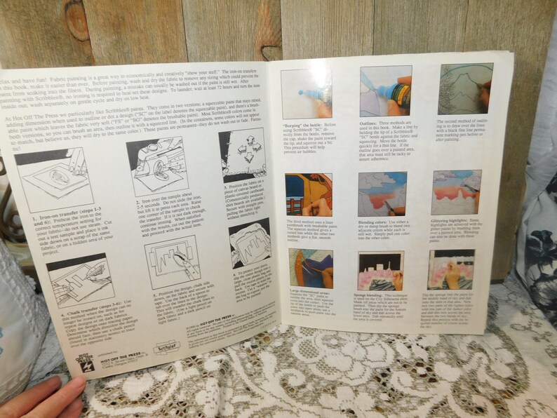 Iron on Transfer Book and Then Paint Them With Fabric Paint Etsy