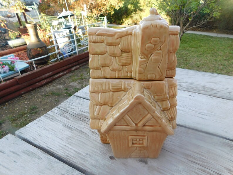 Vintage Cottage House Cookie Jar Vintage Chalet Cookie Jar Etsy