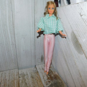 Fashion Doll Pink Satin Pants, Doll Pants, Vintage Pink Doll Pants, Vintage Doll Clothes, Vintage Doll Pants, Daysgonebytreasures *c
