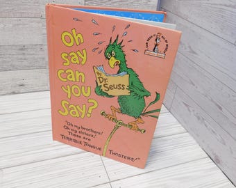 Oh Say Can You Say, I can Read It All By Myself Book, Hardcover Children Book, Memories, Gift, Prop, Daysgonebytreasures *