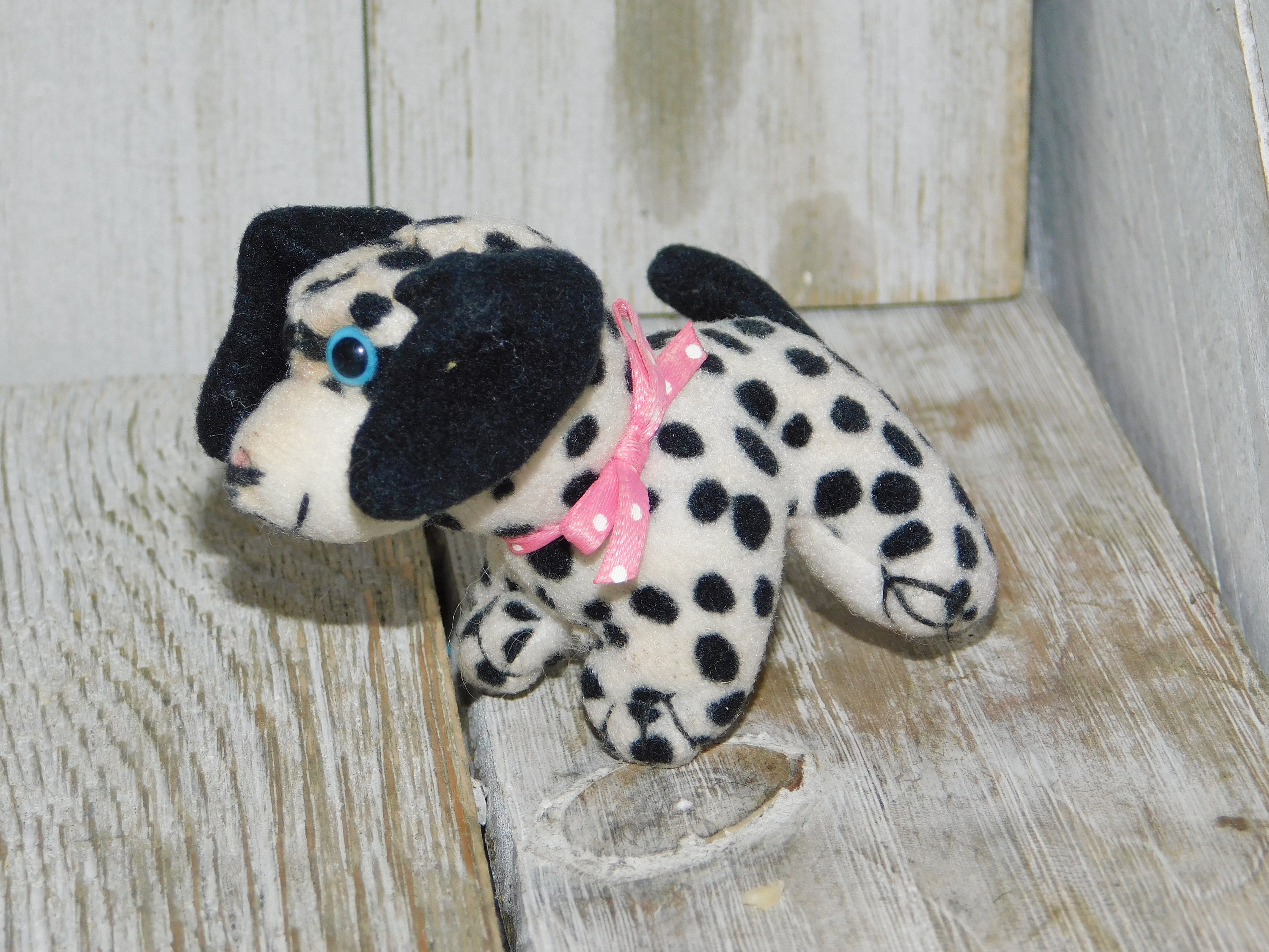 Vintage Small Dalmatian Stuffed Dog Vintage Stuffed Toys Etsy