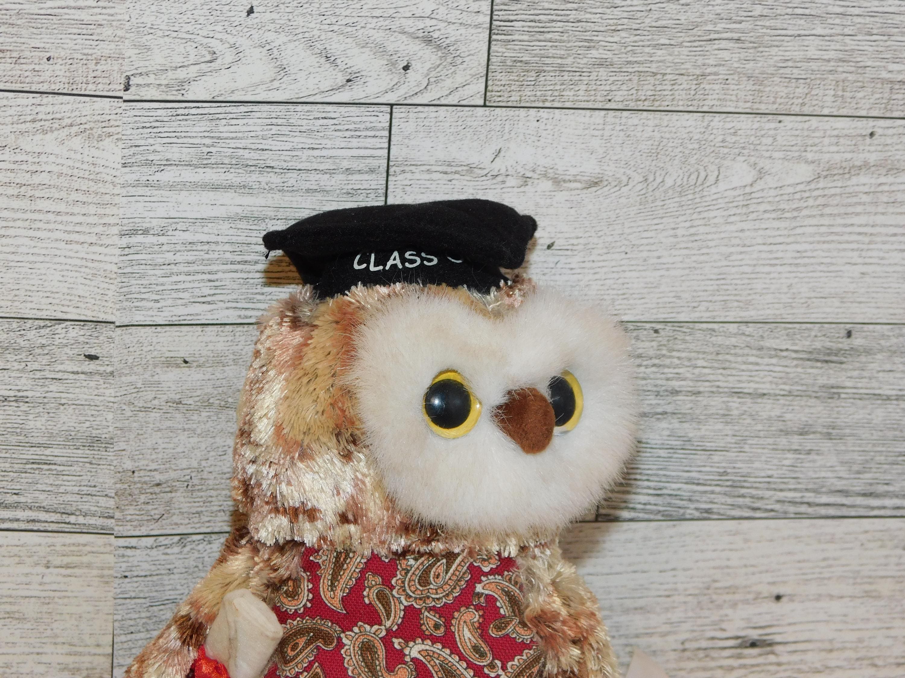 TY Beanie Baby Owl SMARTY 2005 the Graduation, Grad Owl, Class Of 2005, Vintage Plush,  Memories, Gi