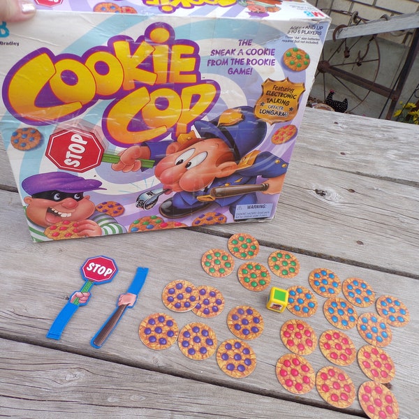 Vtg Cookie Cop 1997, Milton Bradley Replacement Pieces Pick the Piece, Game Board Pieces, Gift, Prop, Memories, Daysgonebytreasures