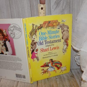One Minute Bible Stories Old Testament Shari Lewis, Childrens Religious Book Hardcover Book, Memories, Gift,Prop, Daysgonebytreasures *y