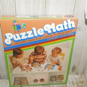 Puzzle Math 1981, Learning Math By Building Puzzles, Leisure Learning, Learning Game, Educational Game, Math Game,*y