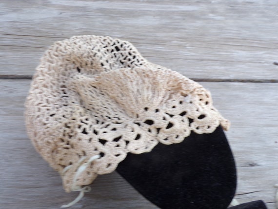 Vtg Ladies Crocheted Hat, Ladies Crocheted Bonnet… - image 8
