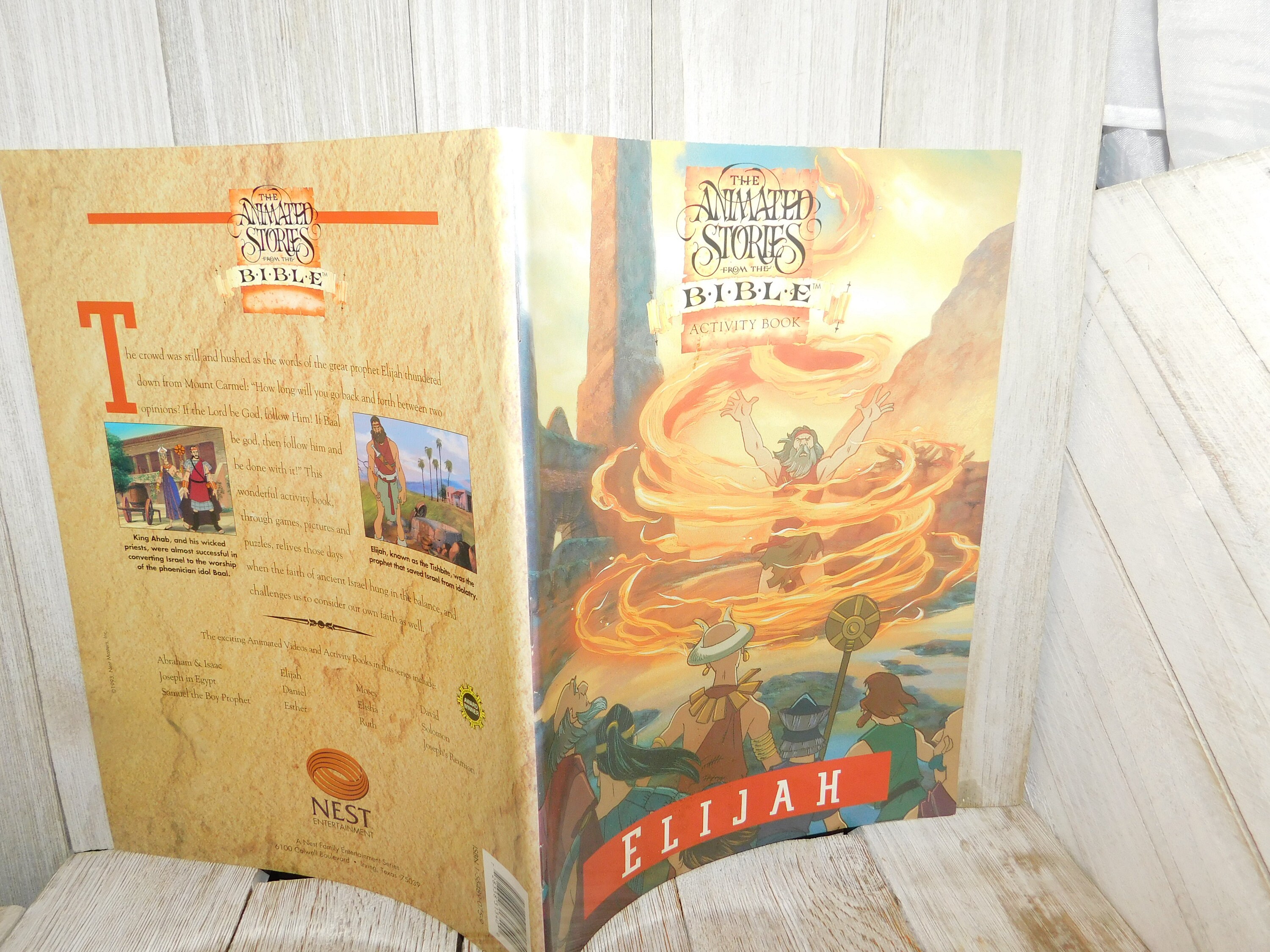 Vintage Animated Stories From the Bible Activity Book Elijah - Etsy Vintage Animated Stories From the Bible Activity Book Elijah - Etsy
