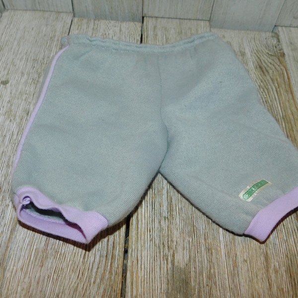 Vintage Cabbage Patch Pants, Gray Purple Cabbage Patch Pants, Sweat Pants, Vintage Doll Clothes, Memories, Gift, Prop, Daysgonebytreasures *