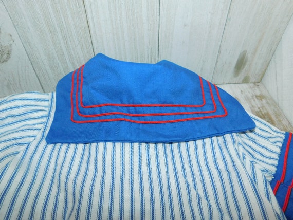 Vintage Baby Boy Sailor Outfit Top, Vintage Baby … - image 4