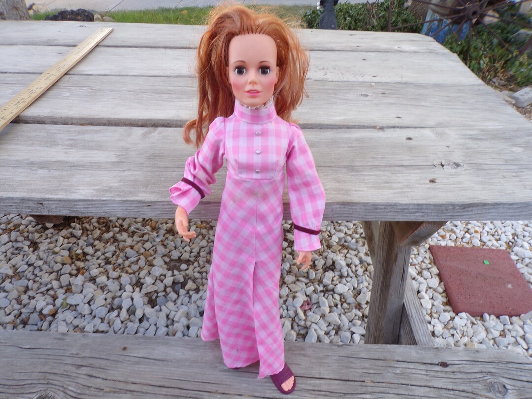 Ideal Harmony Doll, Jointed Doll 1972, Original Dress 21 Inch, Vintage