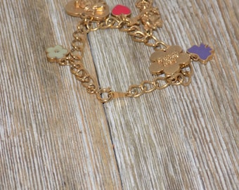 CHARM BRACELET, Minnie Mouse Avon, Little Girls Jewelry, Spring, Memories, Gift, Prop, Daysgonebytreasures *y