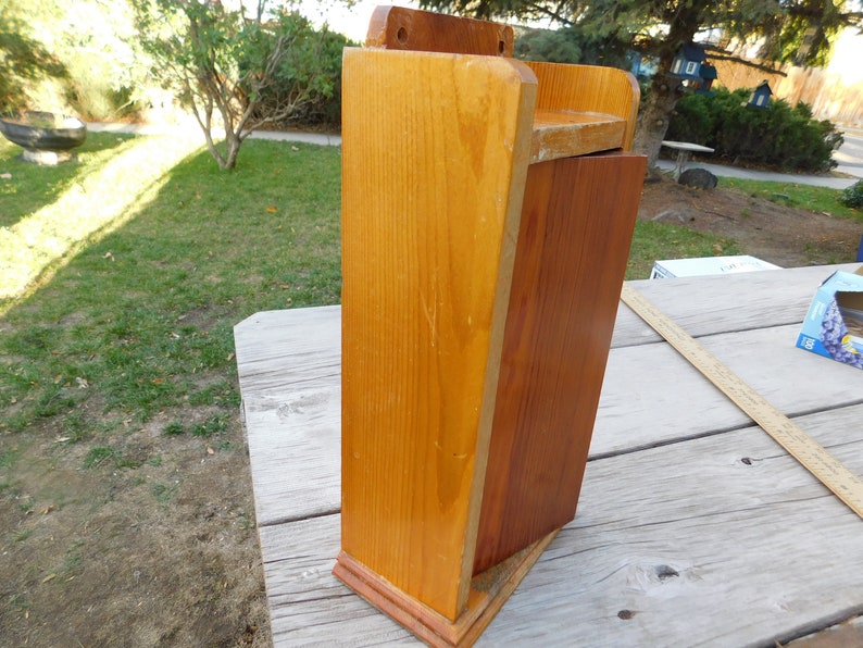 Vtg Wood Knife Holder Vintage Knife Holder Wooden Knife Etsy