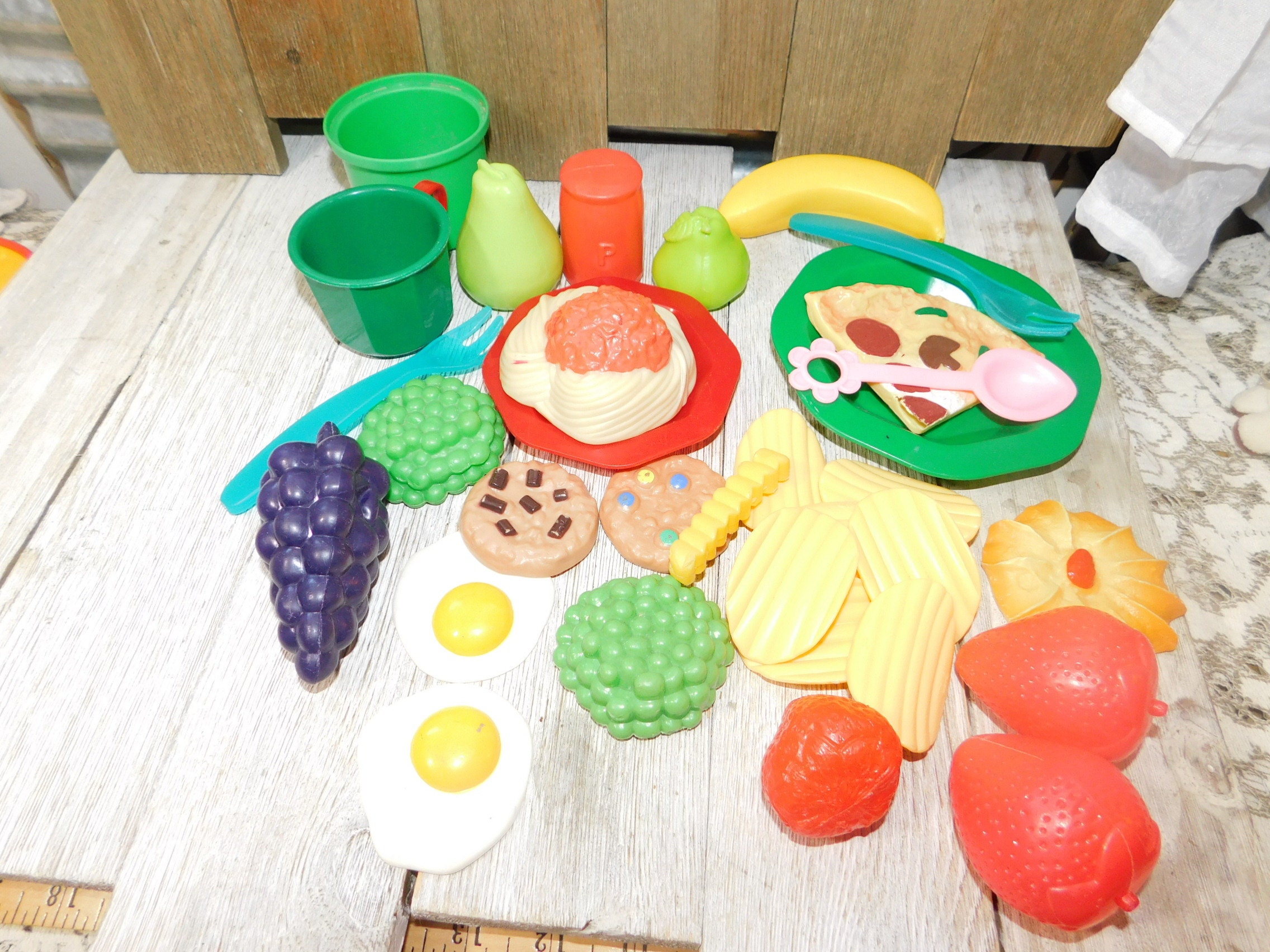 Play Food and Dishes Vintage Play food and Toy Dishes Play Etsy