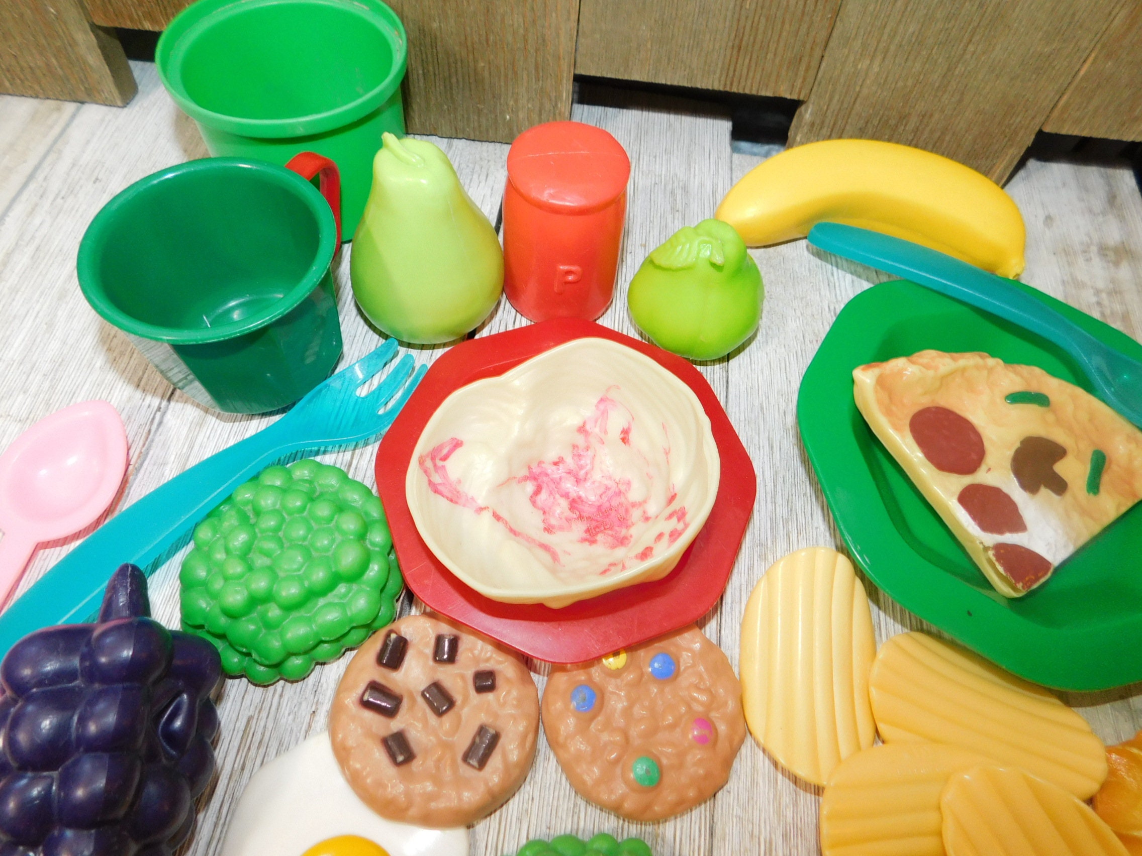 Play Food and Dishes Vintage Play food and Toy Dishes Play Etsy