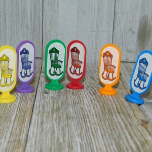 Mormon Trex Pawn Game Pieces, GAME PIECES ONLY, Vintage Game Pieces, Rocking Chair Game pawns, Crafts, Prop, Memories, Daysgonebytreasures *