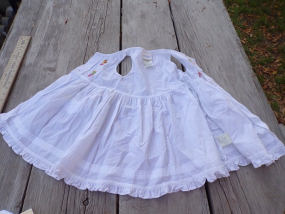 Vtg Little Girl Sleeveless Dress, Embroidery Dres… - image 5