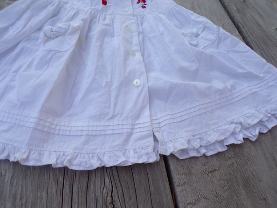 Vtg Little Girl Sleeveless Dress, Embroidery Dres… - image 10