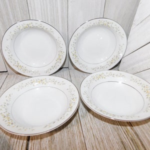 Vintage China Small Bowls, Crown Victoria in the Carolyn pattern Set of 4 Small Bowls, Vintage Dishes, Vintage China, Daysgonebytreasures *y