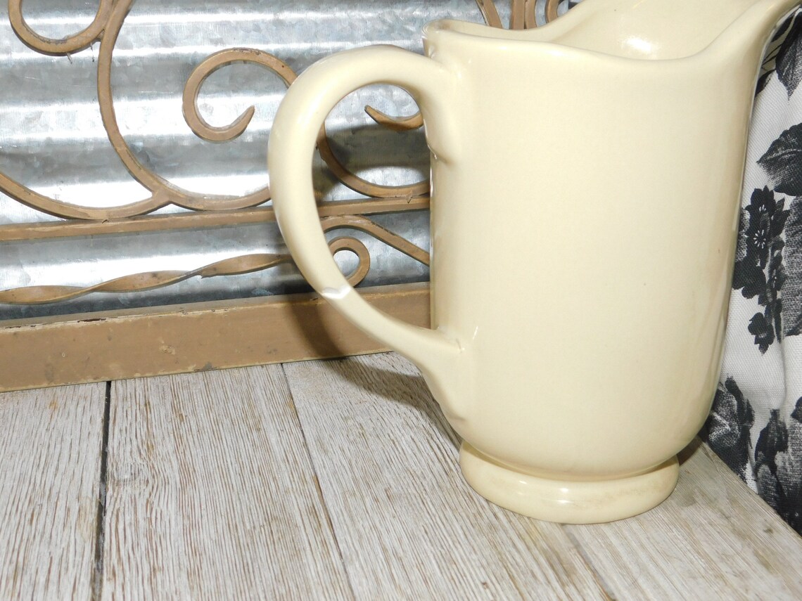 Heart and Flower Pottery Pitcher Small Pottery Pitcher Etsy