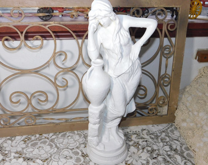 Rebecca at the Well Plaster Paris Statue Biblical Statue Etsy