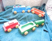 Train, Vintage Toy Train, Toy Train, Primitive Playskool Wooden Train OLD Vintage, Playskool Train, Playskool Toys,  :)s*