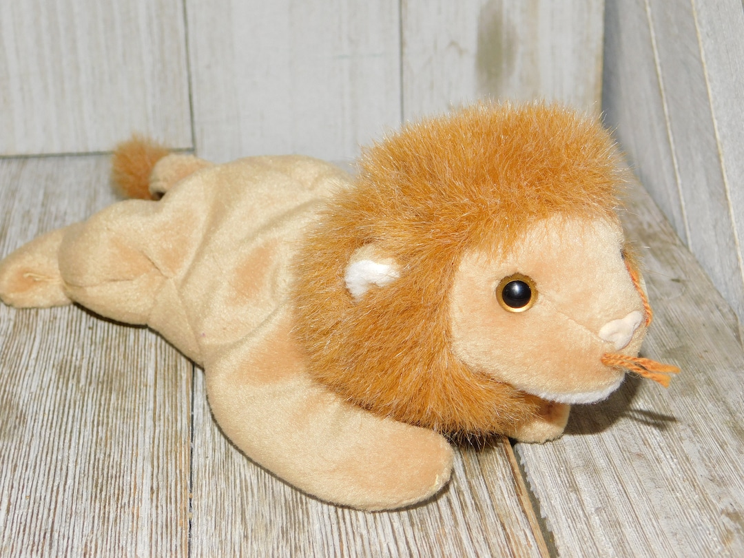 Vintage Ty Stuffed Lion Roary 96, Vintage Ty Stuffed Animal, Stuffed