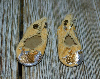 Doll Gold Yellow Doll Shoe, Vintage Doll Clothes, Vintage Doll Shoes, Toy Doll Shoes, Doll Clothes, Daysgonebytreasures *y