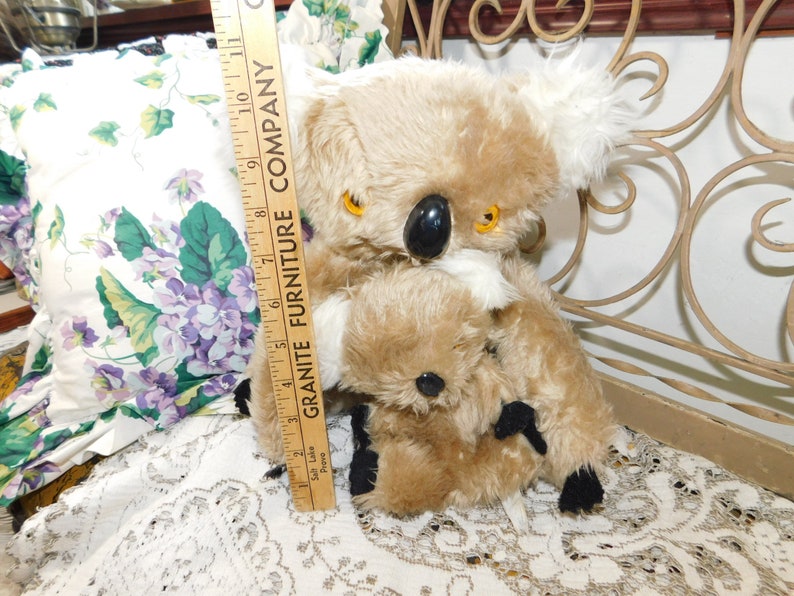 Koala Bears Mommy and Baby, 2 Vintage Koala Bears, Interpur Korea Koala Bears, Vintage Stuffed Plush Toys, Vintage Toys, Toys, Prop, : s*