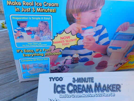 Ice Cream Machine Tyco 3 Minute Ice Cream Machine 1990 Making Ice Cream Kids  Ice Cream Machine Kids in Kitchen Gift Daysgonebytreasures 