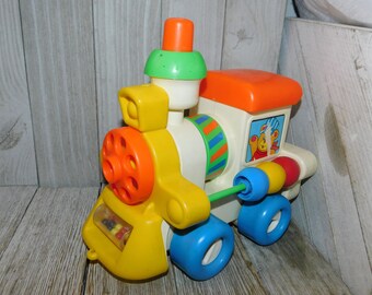 Train CBS Toy Busy Choo Choo Train Child Guidance Learning Toy 82, Playskool, Toys, Train, Vintage Preschool Toys, Vintage Toys Memories, *y