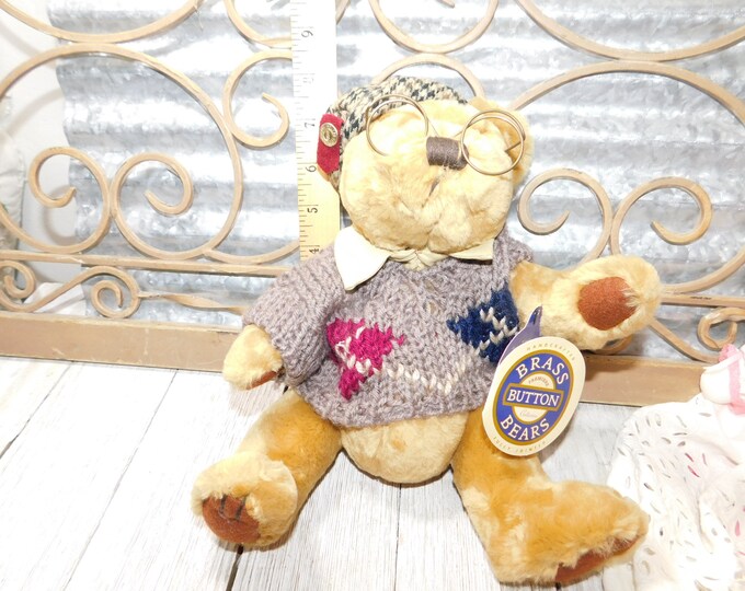 Brass Button Bear Collection Sherwood Jointed Bear Pickford Etsy