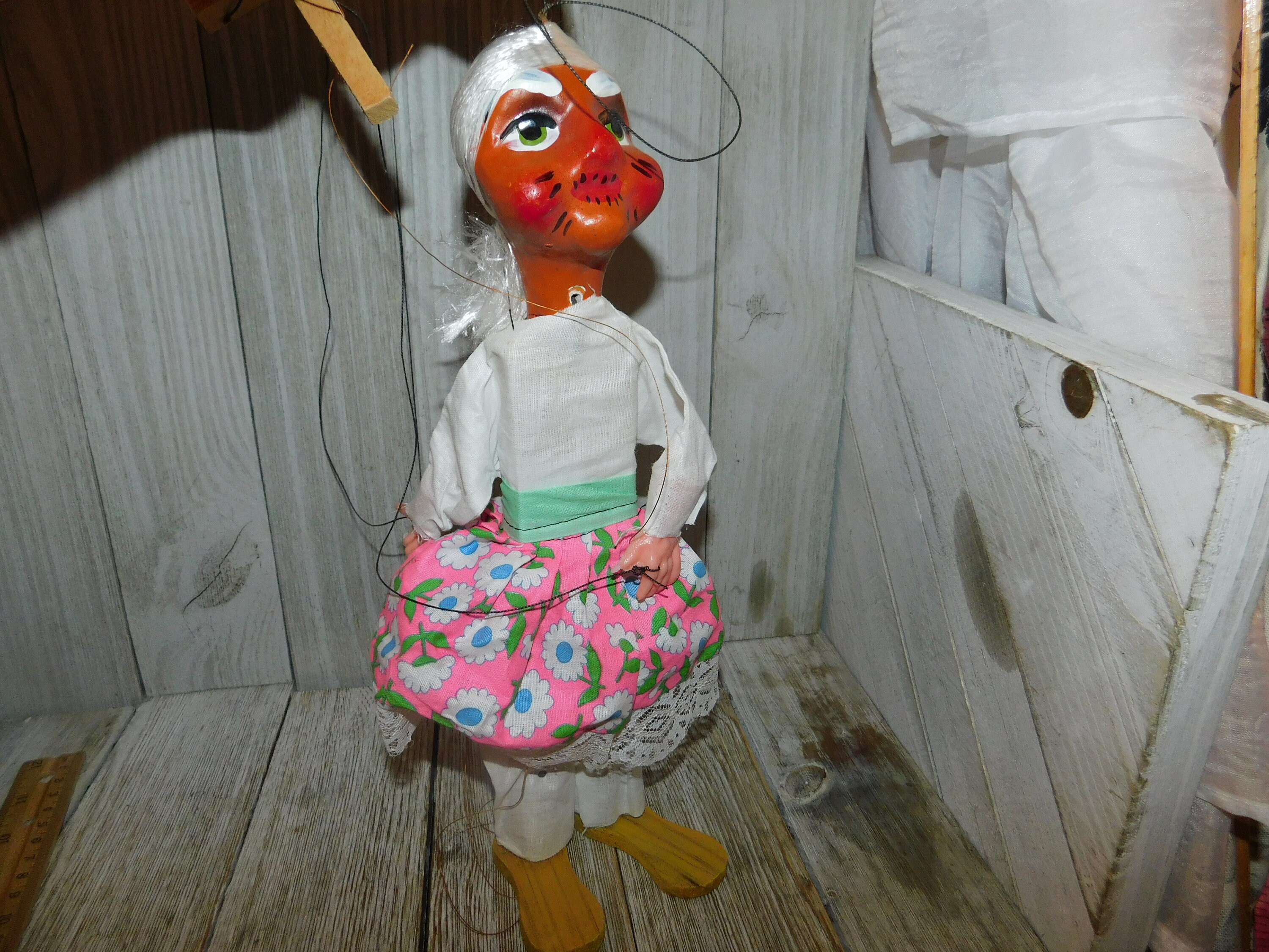 Vintage Wooden Puppet Vintage Puppet Wood Puppet Etsy