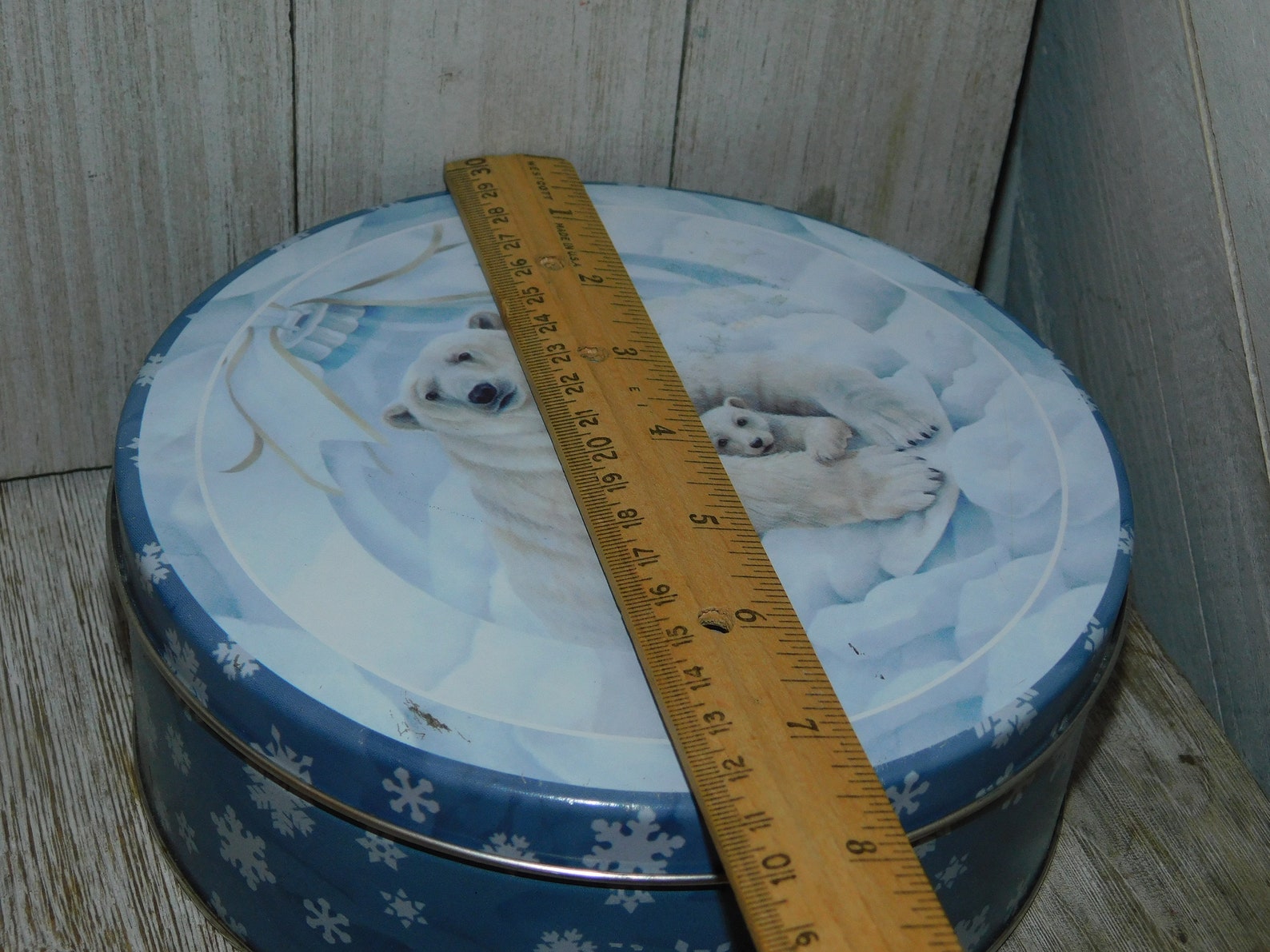 Vintage Polar Bear Tin Can Polar Bear Tin Box Bears Vintage - Etsy