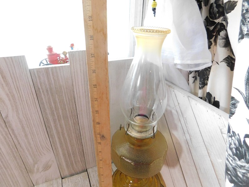 Oil Lamp Kerosene Lamp Primitive Oil Lamp Vintage Pedestal Etsy