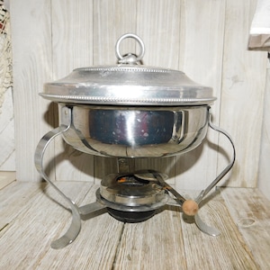 Chafing Dish Hand Forged Aluminum 1960s, BUENIUM Brand, Vintage Kitchen, Kitchen Decor, Vint Dishes, Memories, Daysgonebytreasures **