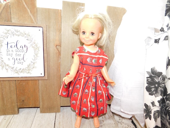 velvet doll with growing hair