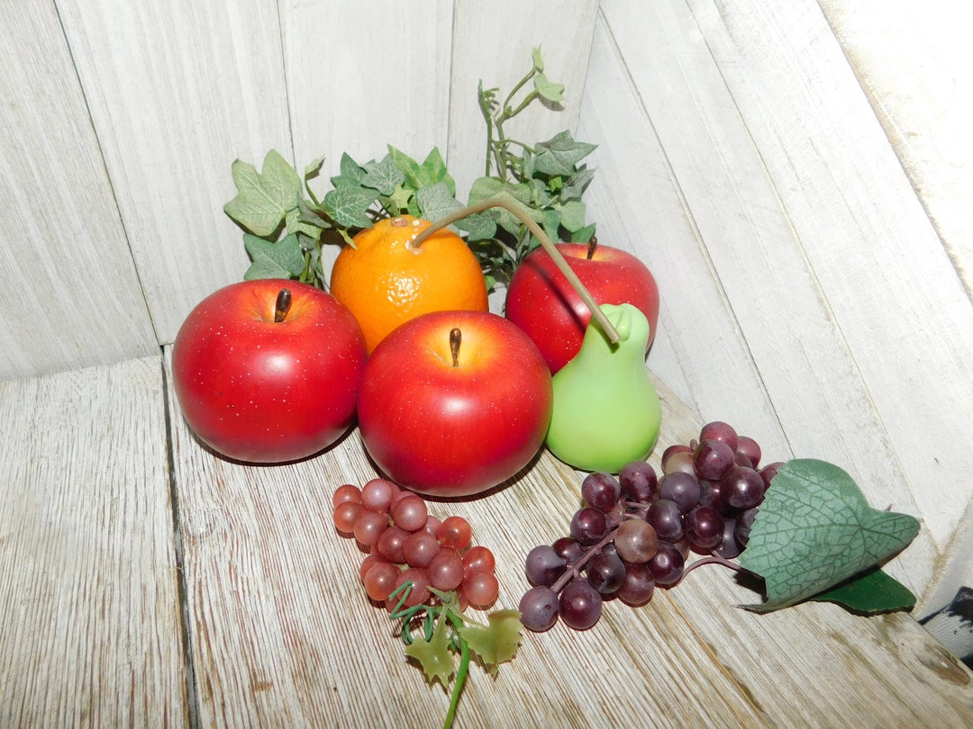 Vintage Fake Fruit Vintage Table Décor Plastic Fruit Etsy