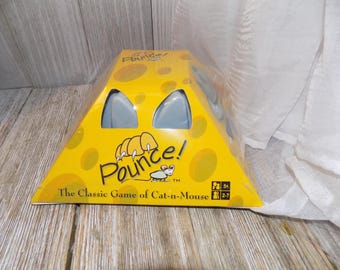Pounce! Parlorgamez Game Board Classic Game of Cat & Mouse NEW Old Stock, Family Game Night, Memories, Gift, Daysgonebytreasures *y