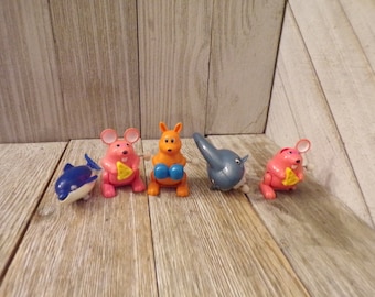 Vtg Wind Up Toys, whale, Shark, Mouse, Boxing Kangaroo, Vintage Toys, Childhood Memories, Gift, Prop, Memories, Daysgonebytreasures, **