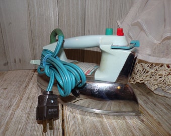 衣類ケア家電 GE Steam and Dry Iron Vtg 80s Working Steam Iron, GE Light N' Easy // Blue - Etsy