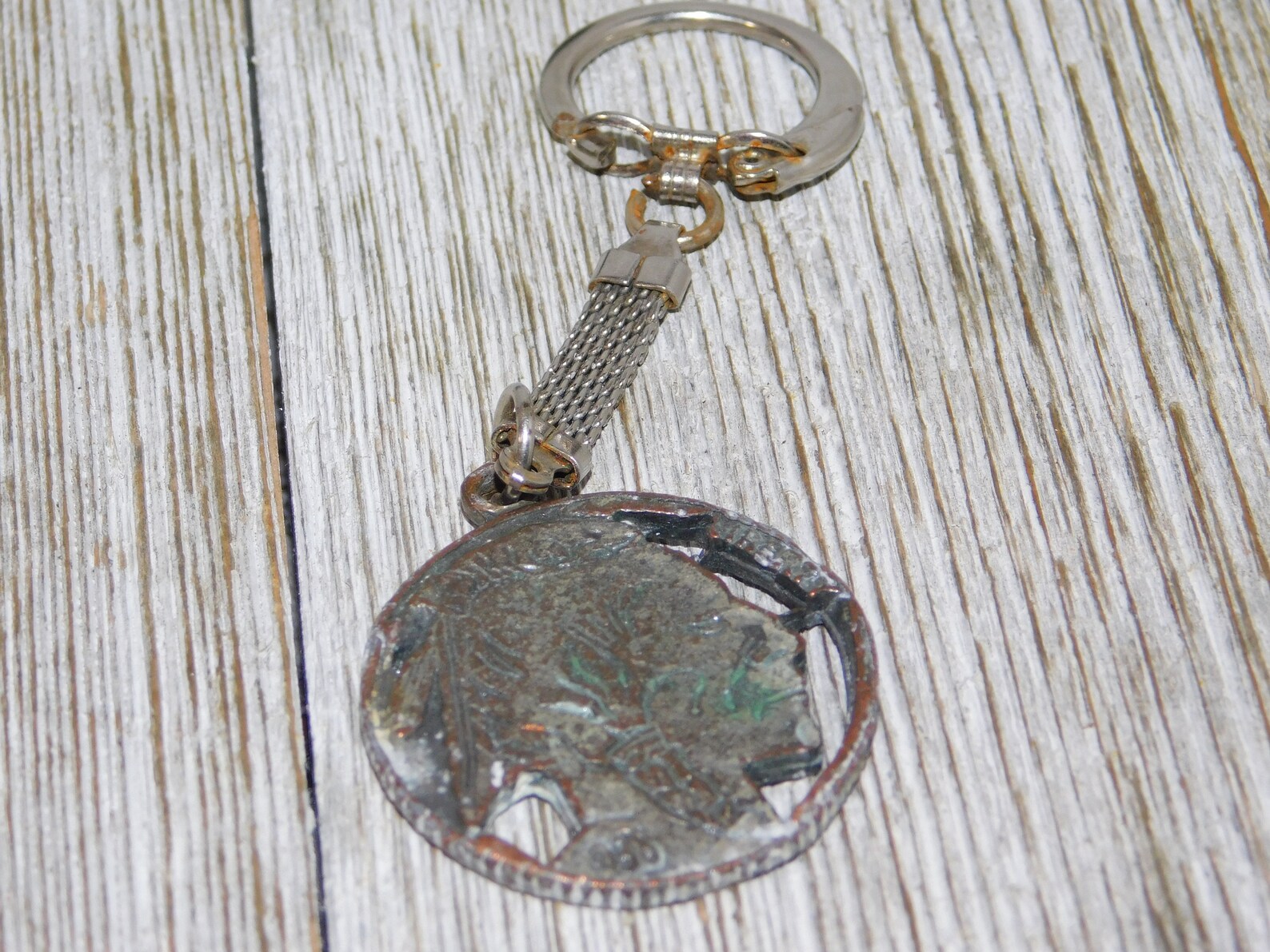 Vintage Indian Head Keychain Indian Head Key Chain Vintage Etsy