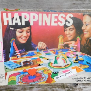 Happiness Game Parts, Happiness Game Pieces,  Parts for the Happiness Game by Miltion Bradley Crafts Memories Daysgonebytreasures