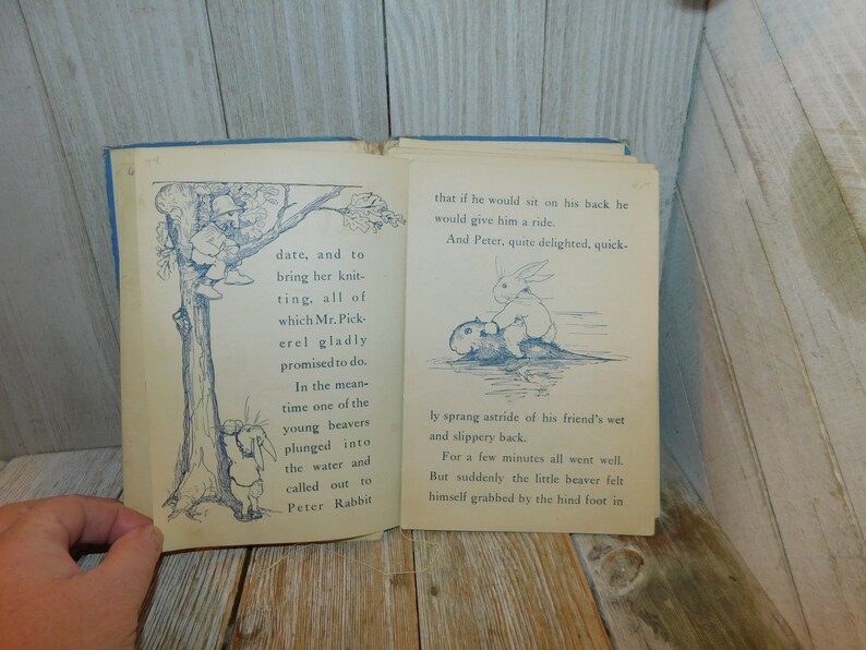 Vtg Peter Rabbit and Sammy Squirrel Book, Antique Childs Book, Old Book ...